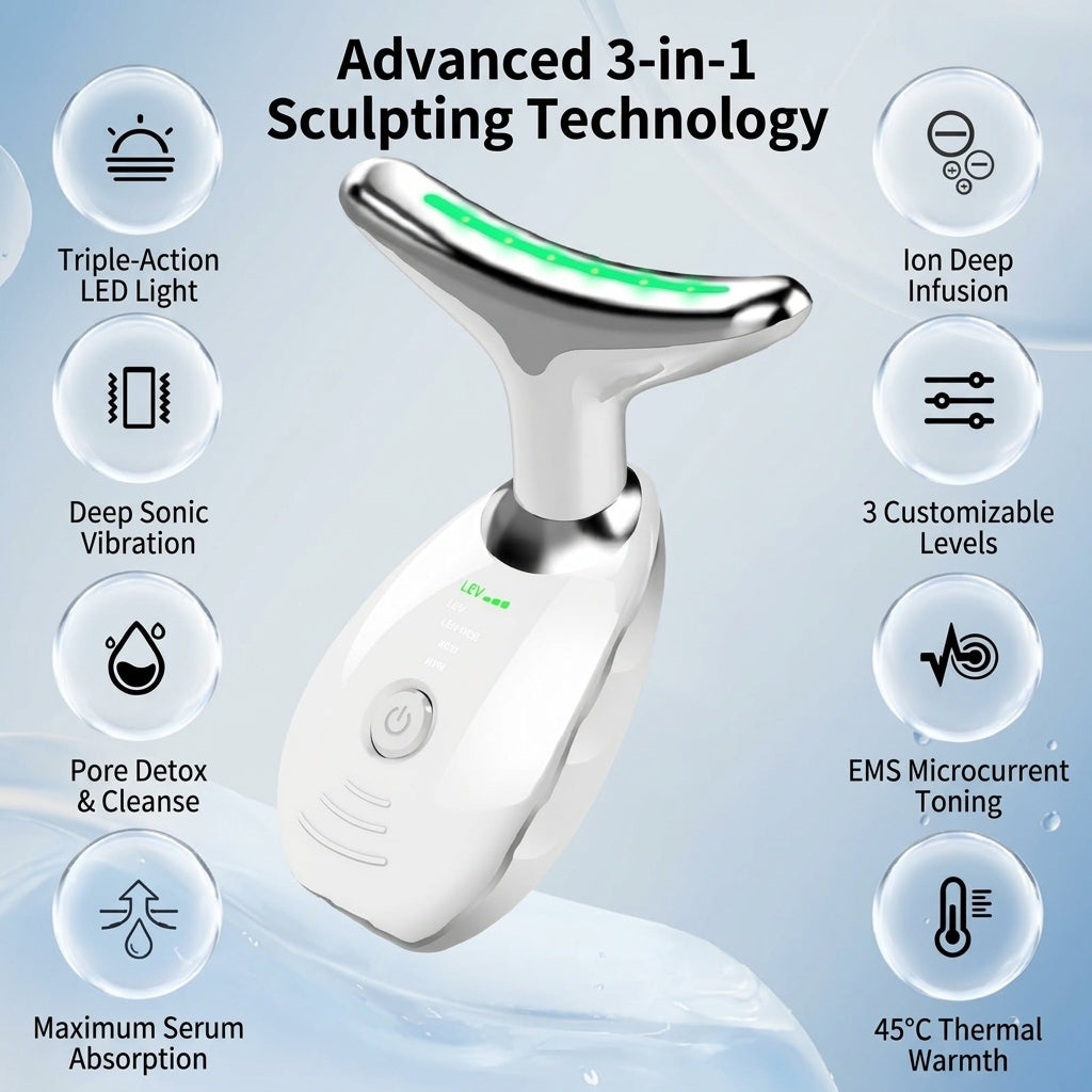 GlowSculpt 3-in-1 Neck & Jawline Sculptor